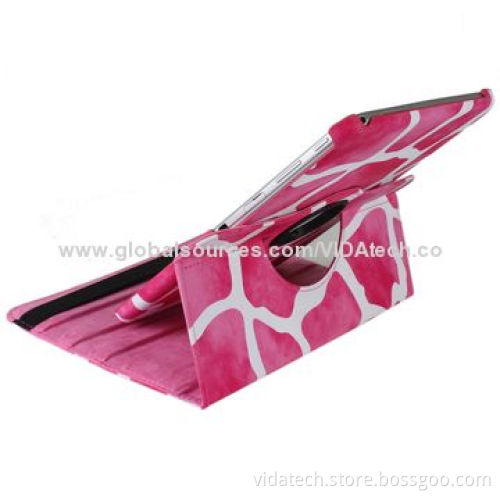 Leather Case for Samsung Galaxy Tab3 P5200, 360-degrees Rotation, w/ Holder, 10.1 Inches,Manufacture